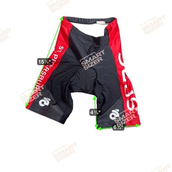 Womens Champ-Sys Bicycle Club Padded Cycling Shorts Red Black Size S St Pete FL - Picture 5 of 5